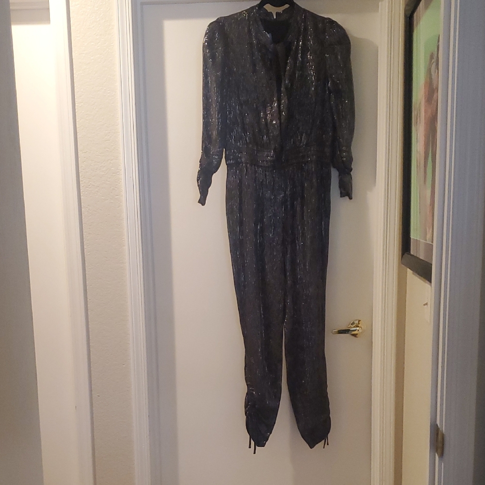 Scotch & Soda Metallic Black Jumpsuit
